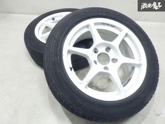 Buddyclub P1レーシング16インチ　pcd114.3 4H 7J+43 P1レーシング フルレストア 16インチ 7j+43 114.3 4穴 ホワイト
