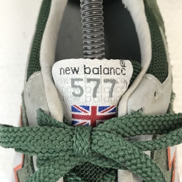 イングランド/英国製★New Balance★M577 GGO/スエード/レザースニーカー【UK8.5/27.0/緑/green】イギリス/sneakers/Shoes/trainers◆bG-28  #BUZZBERG