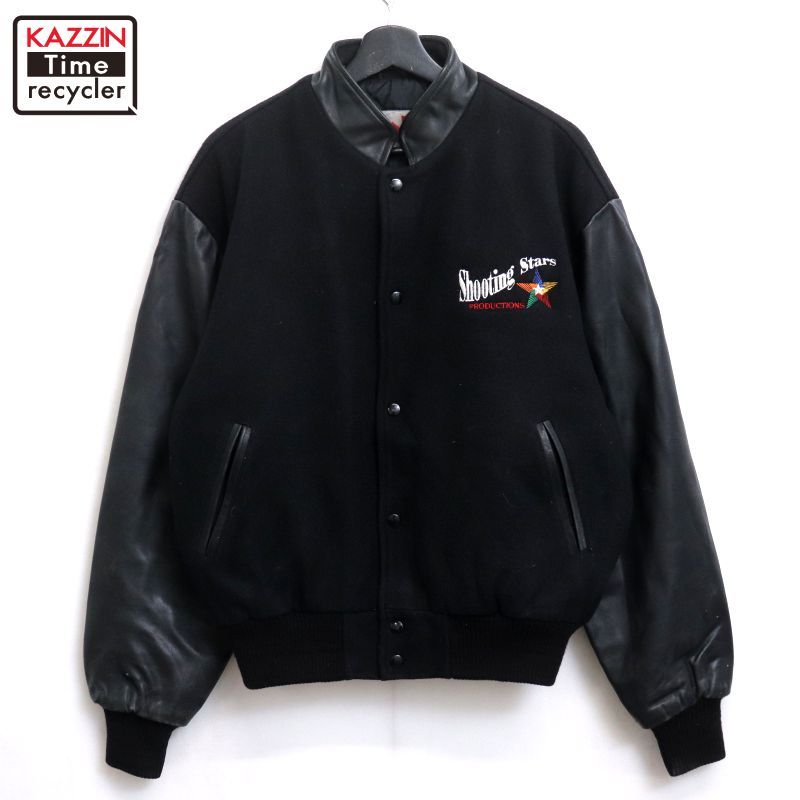 90s vintage 企業 アームレザー スタジャン メンズ 表記Mサイズ - メルカリ