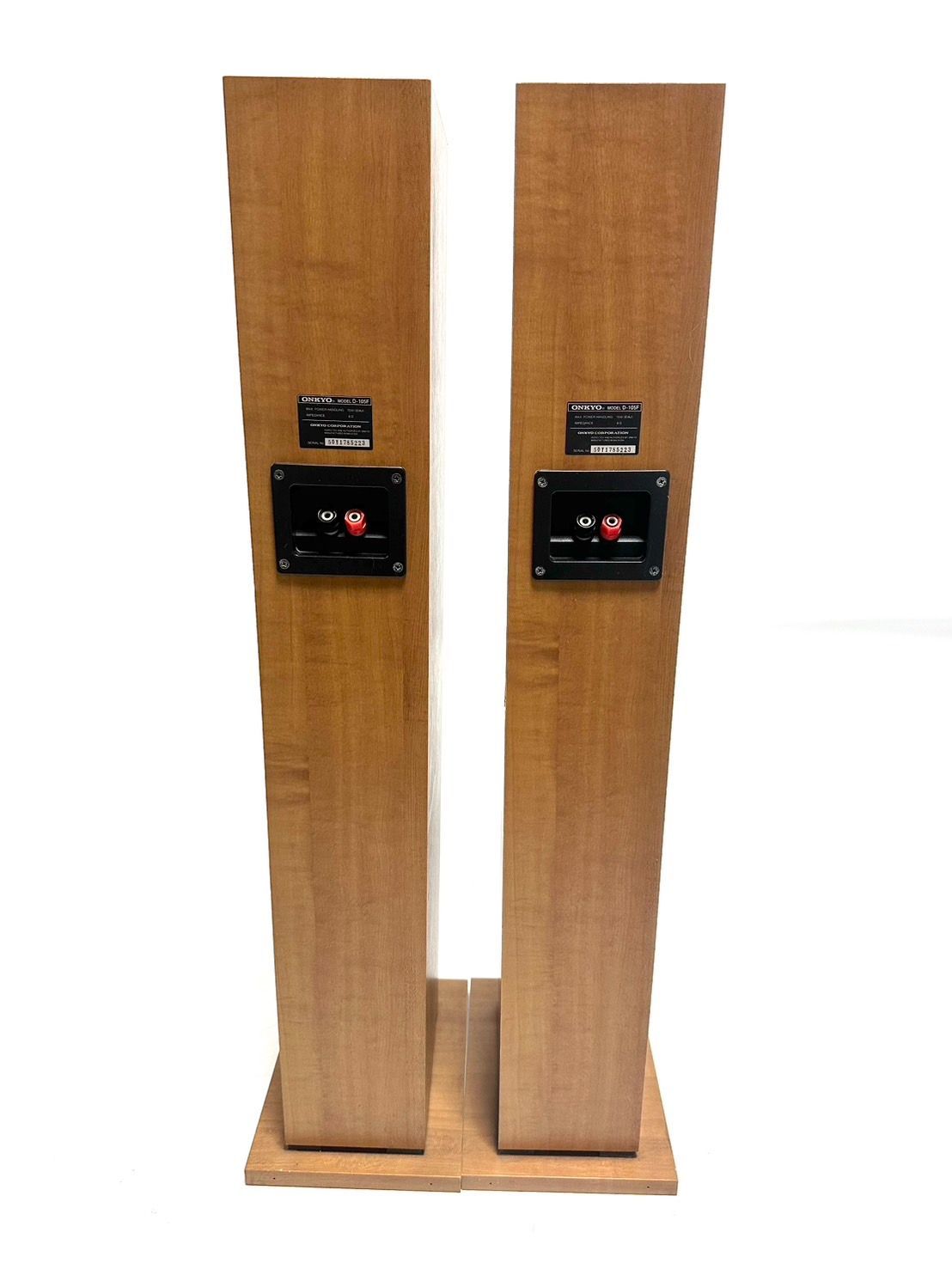 ☆良品 ONKYO D-105F トールスピーカー ペア 木目 シリアル同番 