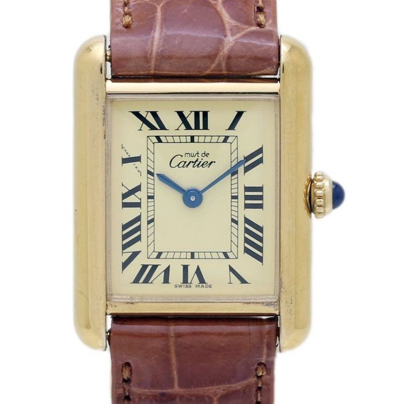◯ Cartier カルティエ　マストタンク　ヴェルメイユ　925 腕時計 CARTIER カルティエ マスト タンク ヴェルメイユSM W1017354