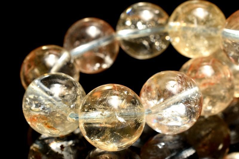 １点物 天然色 ヒマラヤ産 アクアマリン 13.5mm ブレスレット パワーストーン 天然石 _MA8530