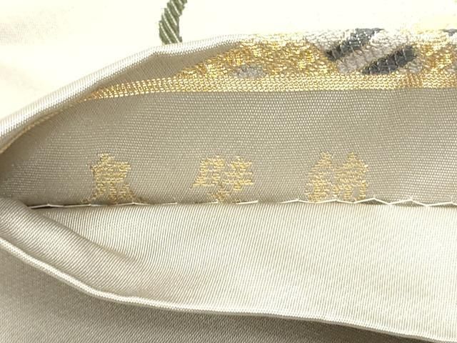 平和屋着物○六通柄袋帯 唐織 鬼壁錦 錦彩絢麗文 金糸 正絹 逸品