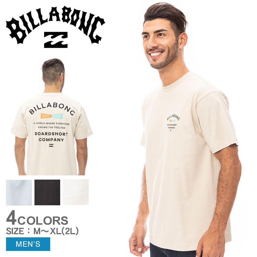 ビラボン 半袖Tシャツ BD011238 メンズ SHADY Ｔシャツ BILLABONG カラー:04.ホワイト 品番：2447-0225