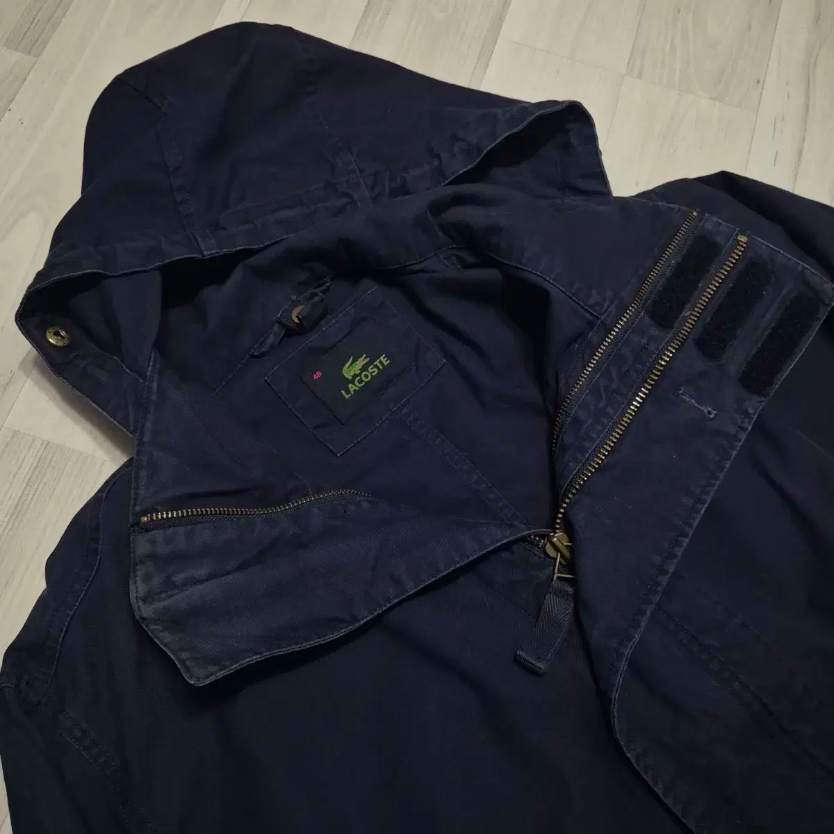 ラコステ ネイビー m51 フィッシュテール