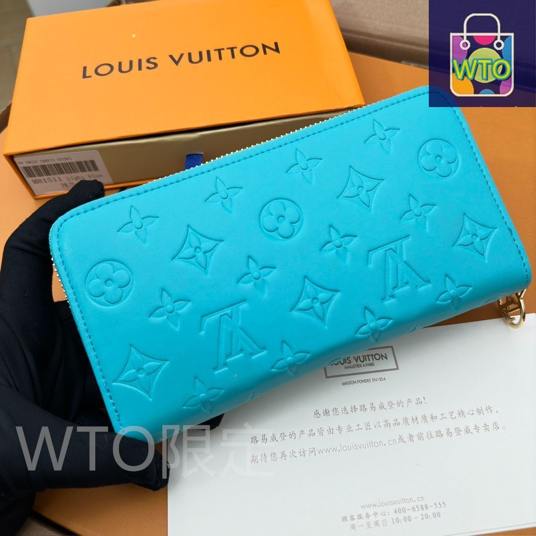 LVルイ・ヴィトン/財布はパッドMonogramエンボス模様の小羊の皮