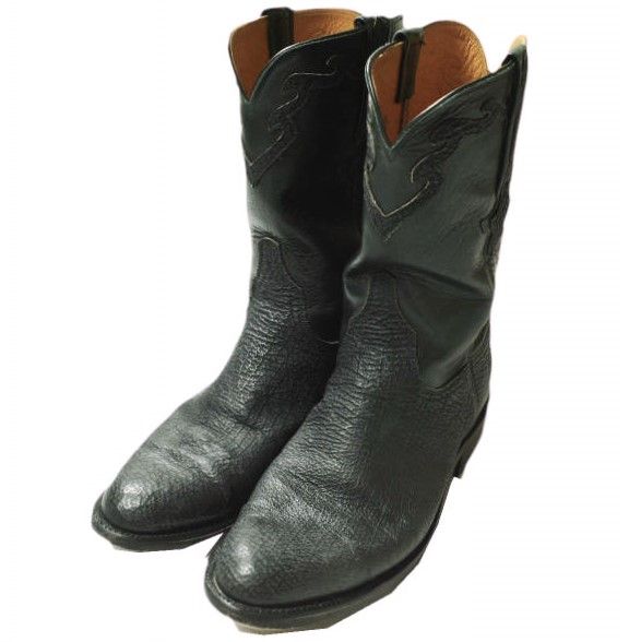 LUCCHESE ルケーシー アメリカ製 L0410 ROPER BOOTS ローパーブーツ US8.5(26.5cm) ブラック MADE IN USA  ウエスタン カウボーイ シューズ g18955 - メルカリ