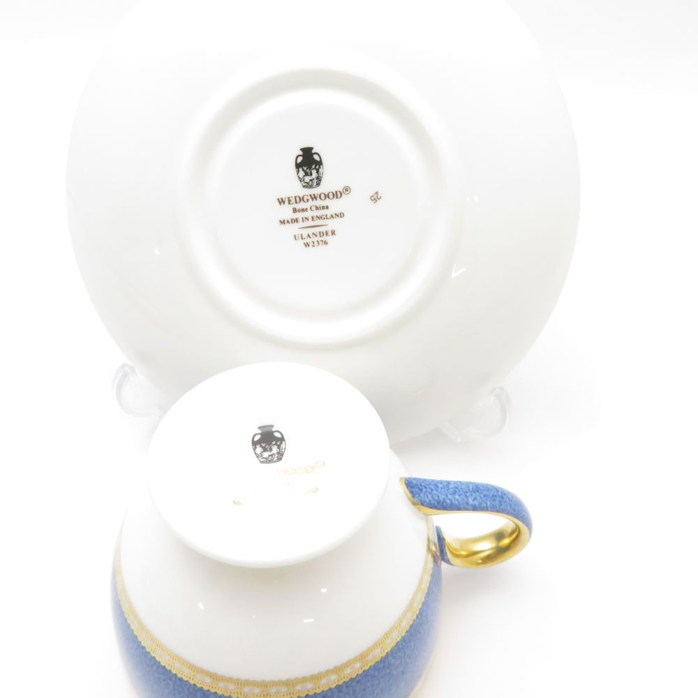 美品 WEDGWOOD ウェッジウッド ユーランダーパウダーブルー ティー  