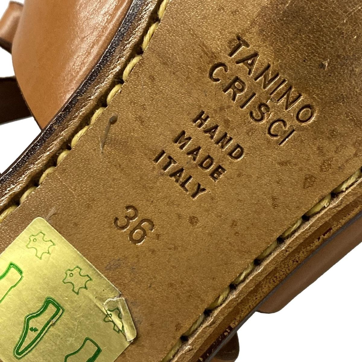未使用　TANINO CRISCI タニノクリスチー レザー サンダル　36 TANINO CRISCI - □美品□ TANINO CRISCI タニノクリスチー