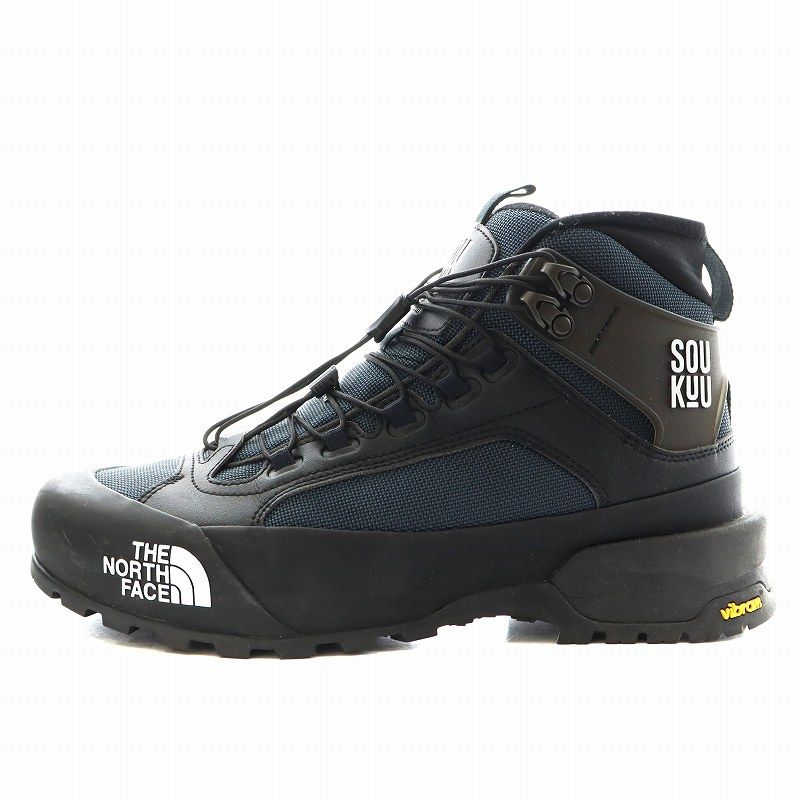 THE NORTH FACE × UNDERCOVER SOUKUU アンダーカバー ソウクウ Glenclyffe Boots グレンクリフブーツ ショートブーツ ロゴ US9 27.0cm 黒 ブラック 紺 ネイビー NF0A84SE /AN19