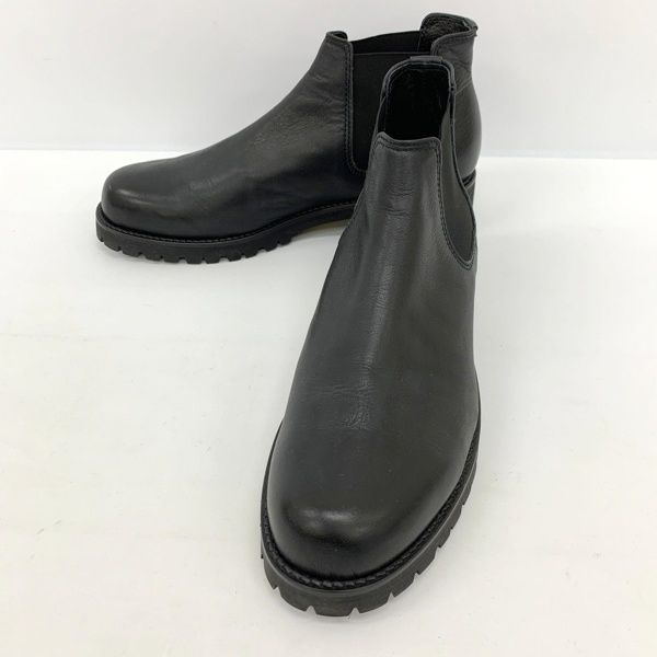 PADRONE サイドゴア ブーツ PU8054-1130-23A EDGAR シューズ 防水 レザー カジュアル メンズ サイズ40 ブラック パドローネ 靴 DF14360