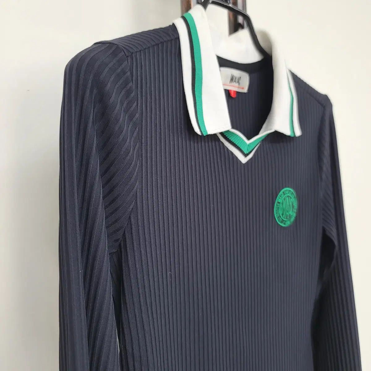  ワック WAAC レディース ポロ Vネック リブ Tシャツ 2 長袖 Tシャツ カットソー