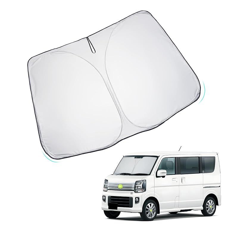 HUAHAO スズキ エブリイワゴンda17w / エブリイ da17v 専用 サンシェード フロントガラスサンシェード 車用サンシェード UVカット 日よけ 車中泊 遮光 断熱 シート 吸盤不要 カスタム パーツ 1
