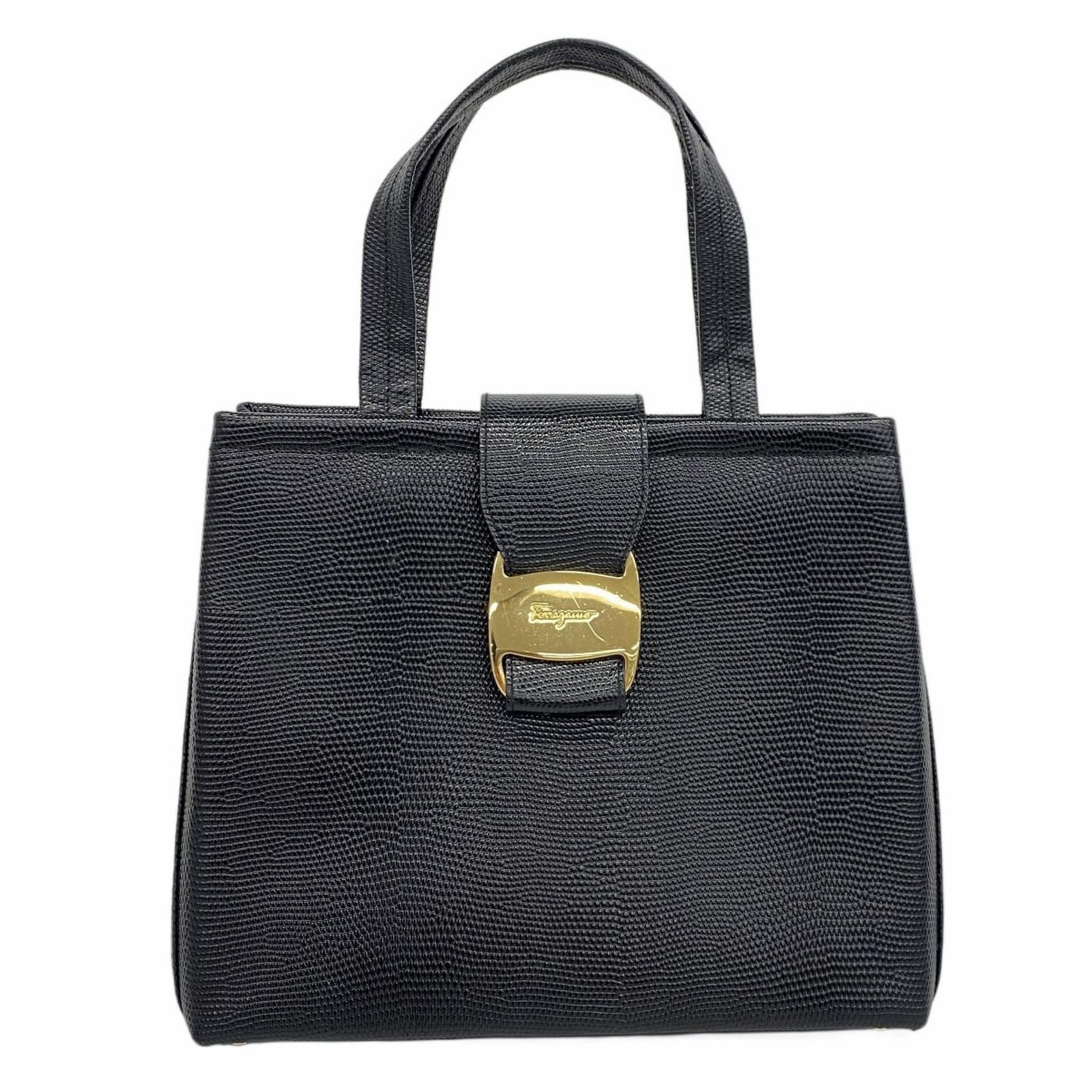 サルヴァトーレ フェラガモ Salvatore Ferragamo サルヴァトーレフェラガモ ハンドバッグ ヴァラ レザー ブラック レディース