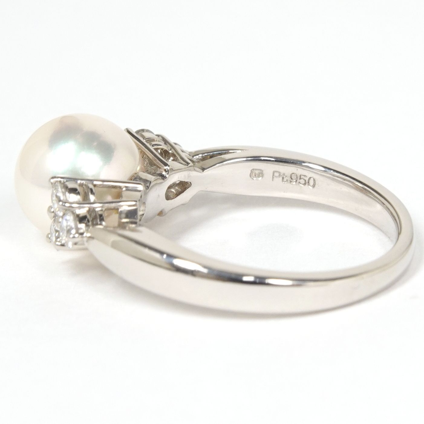 MIKIMOTO ミキモト あこや真珠 パール 8.0mm ダイヤモンド Pt950