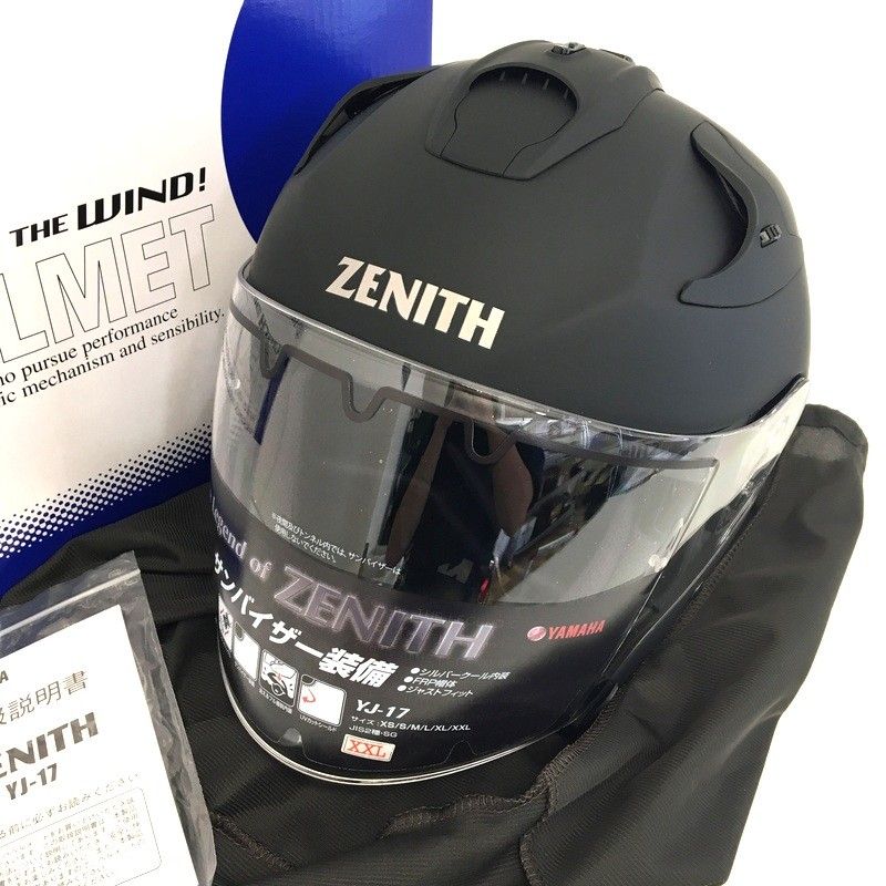 YAMAHA ZENITH ジェットヘルメット YJ-17 RTブラック L 【公式通販】