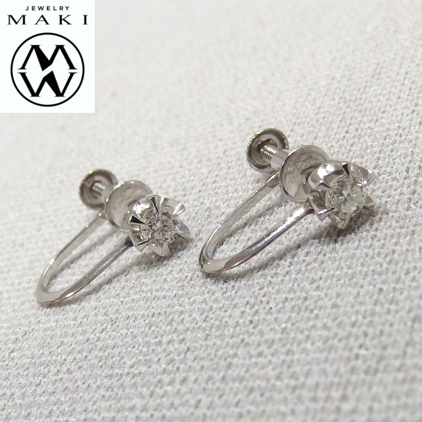 まき　プラチナピアス　ジュエリーマキ　Pt850 ジュエリーマキプラチナpt850 イヤリング