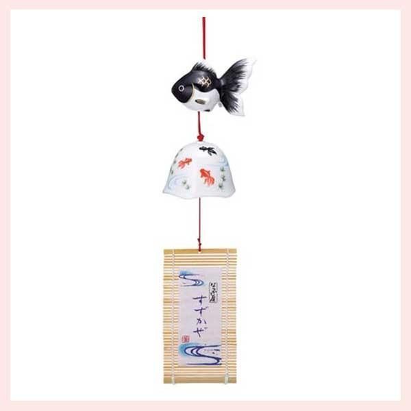 なつかし屋 すずかぜ 金魚風鈴（黒） 9523 2個目～大幅値引き対象商品
