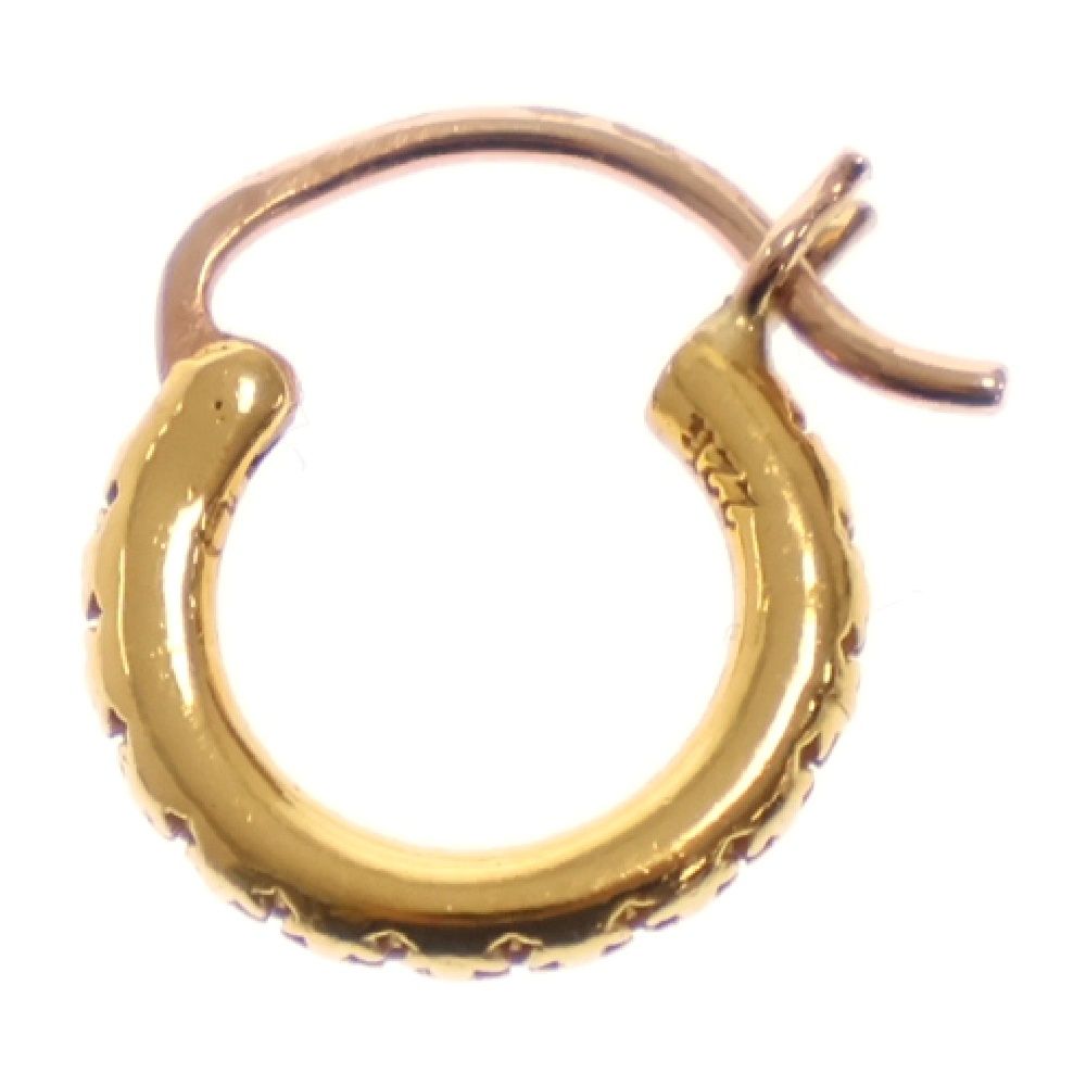 CHROME HEARTS ピアス HOOP TFL SML CHROME HEARTS クロムハーツ 22K HOOP TFL SML フープピアス