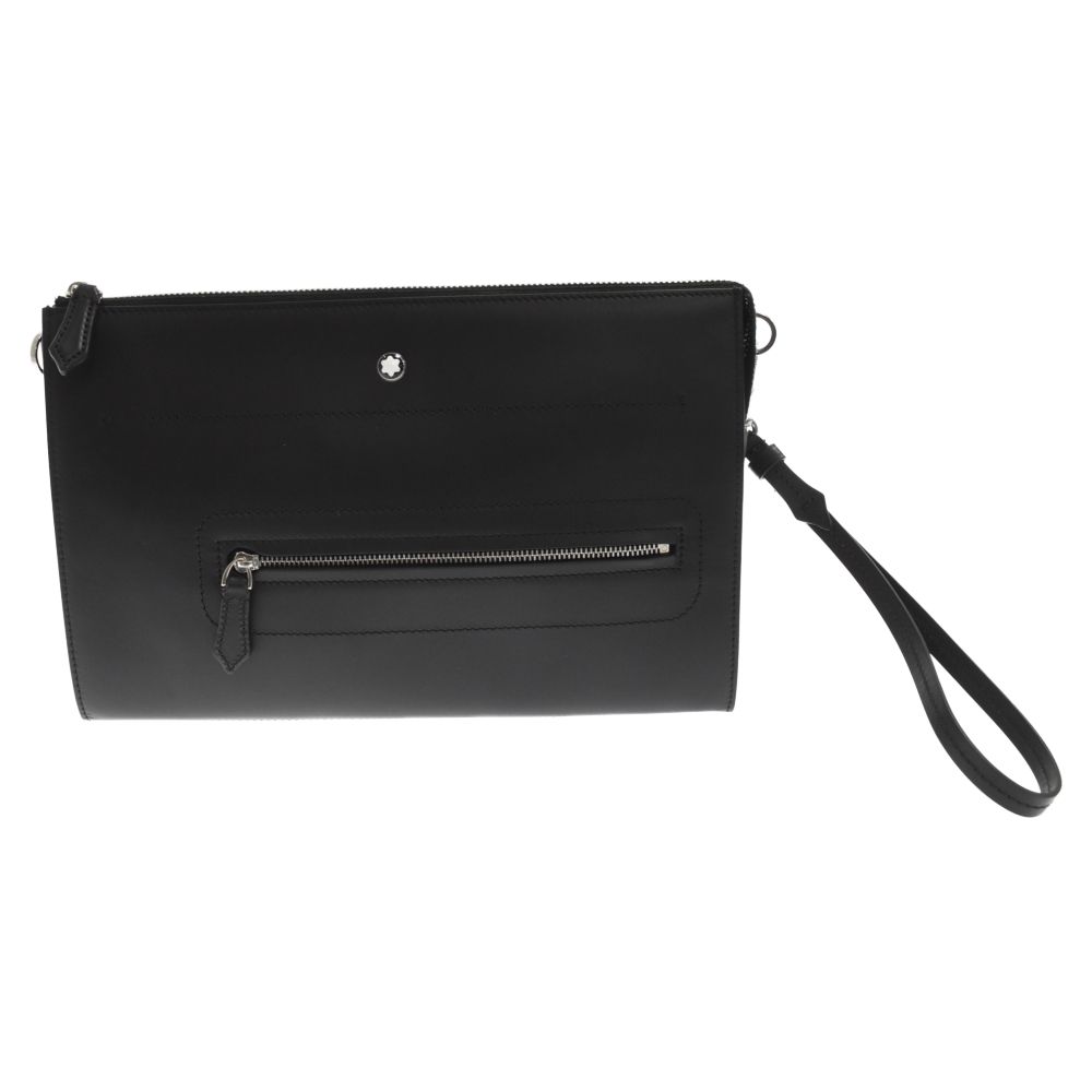 MONTBLANC (モンブラン) MEISTERSTUCK SELECTION SOFT CLUTCH マイスターシュテュック セレクション ソフト  クラッチバッグ MB130047 ブラック - メルカリ