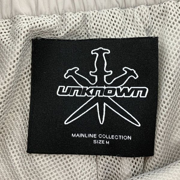 Unknown LONDON ジップパネルトラックパンツ ジャージ ナイロン
