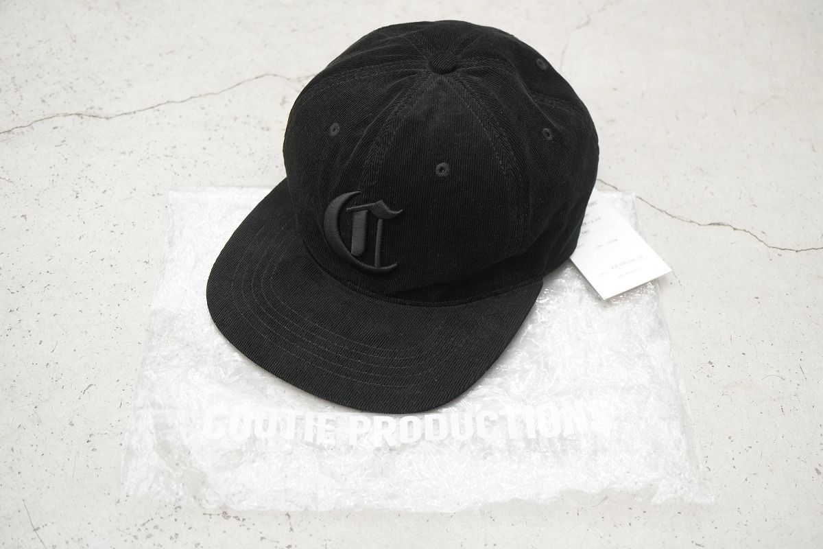 24AW COOTIE PRODUCTIONS クーティー プロダクションズ Corduroy 6 Panel Cap コーデュロイ キャップ 帽子 CTE-24A541 F 黒914P♪