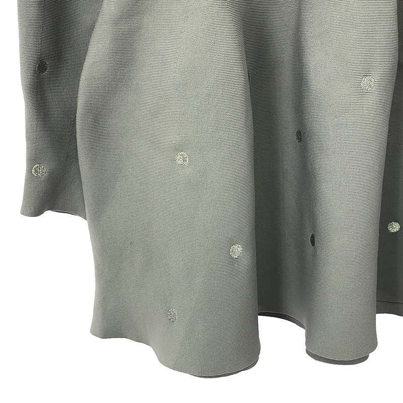cadune メタリックドットペプラムチュニック(長袖) CADUNE / カデュネ | メタリック ドット ペプラム チュニック