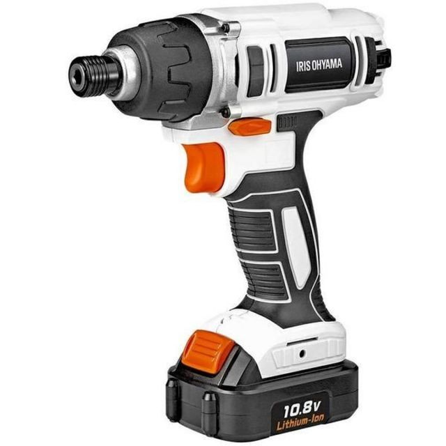 アイリスオーヤマ 電動インパクトドライバー 充電式 軽量 コードレス LED 正逆転切替 JID80 充電器 バッテリー ビット付き