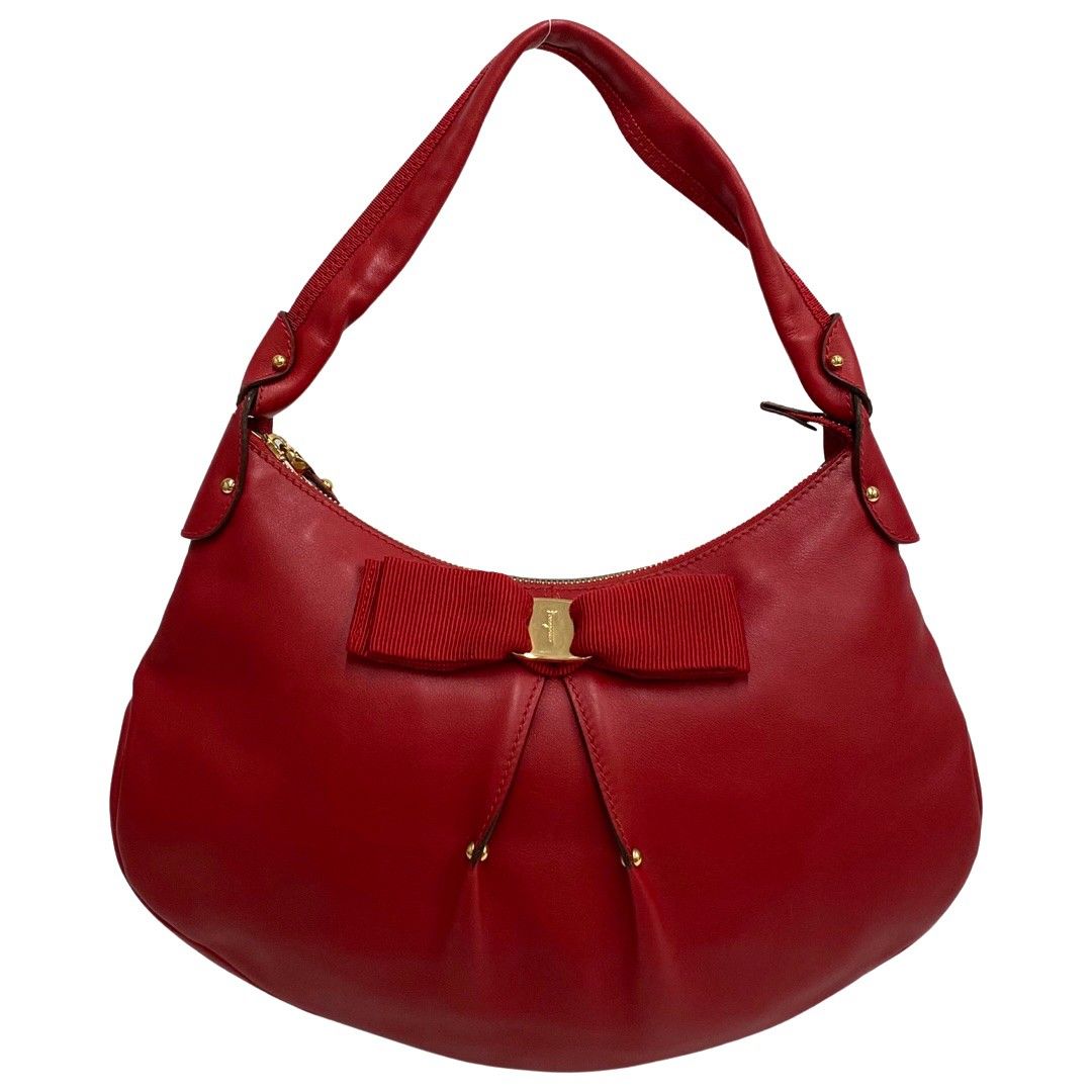 極 美品 Salvatore Ferragamo フェラガモ ヴァラリボン 金具