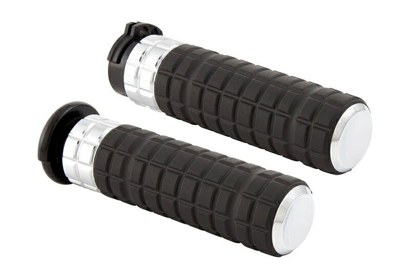 SPEEDLINER グリップ：ケーブルスロットル/クローム