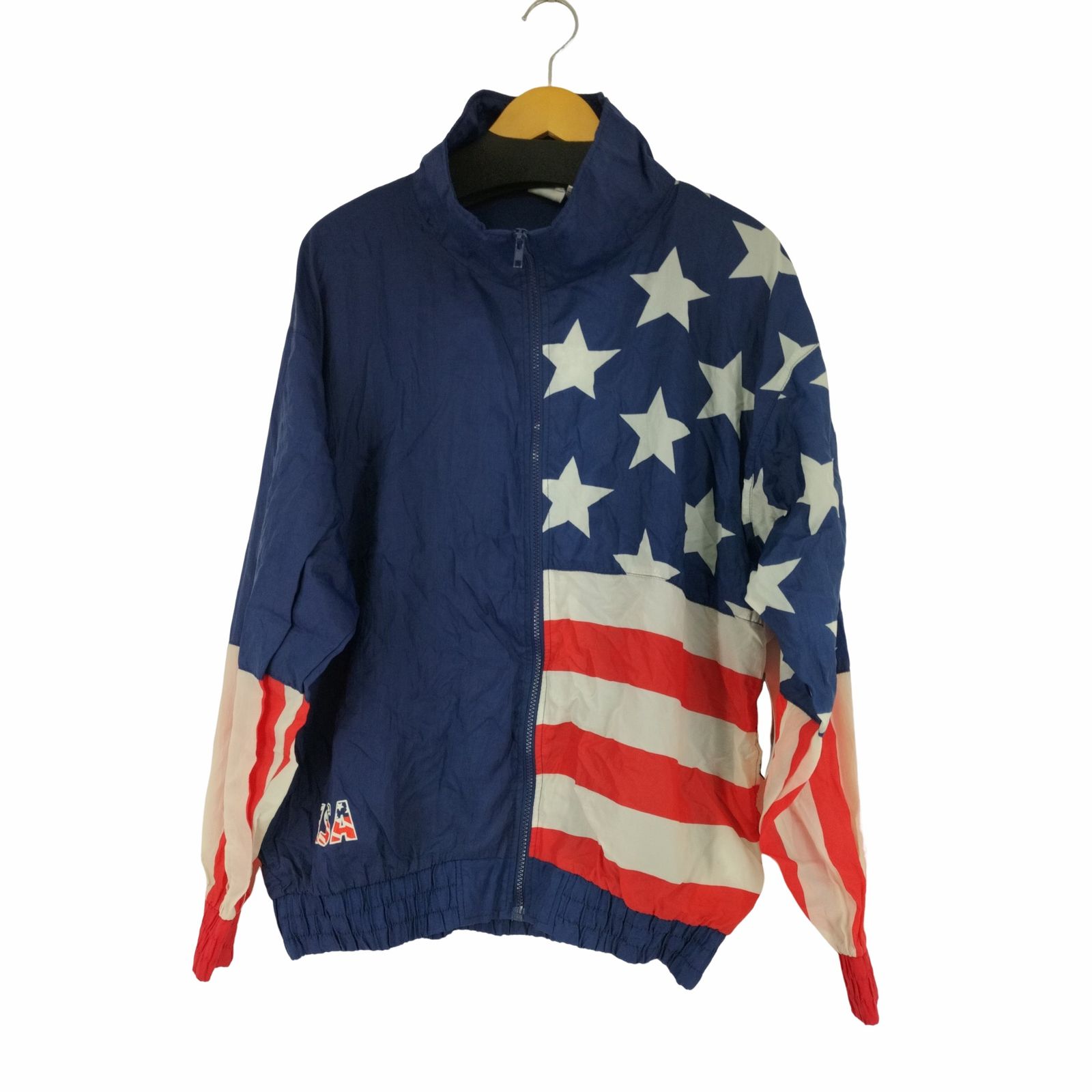 プロスピリット PRO SPIRIT 星条旗デザイン ハイネックワッシャーナイロンジャケット ROSE ZIPPER メンズ import：M 