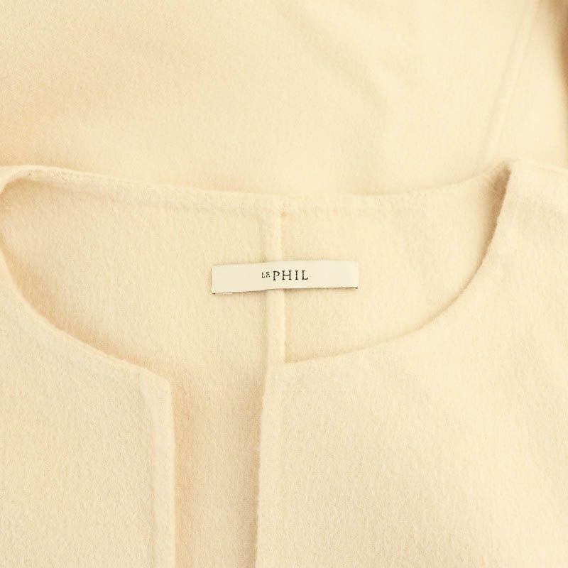 ル フィル LE PHIL 24AW ライトリバーブラウス ノースリーブ キーネック F ベージュ ブラック /ES ■OS レディース ル フィル LE PHIL 24AW ライトリバーブラウス ノースリーブ
