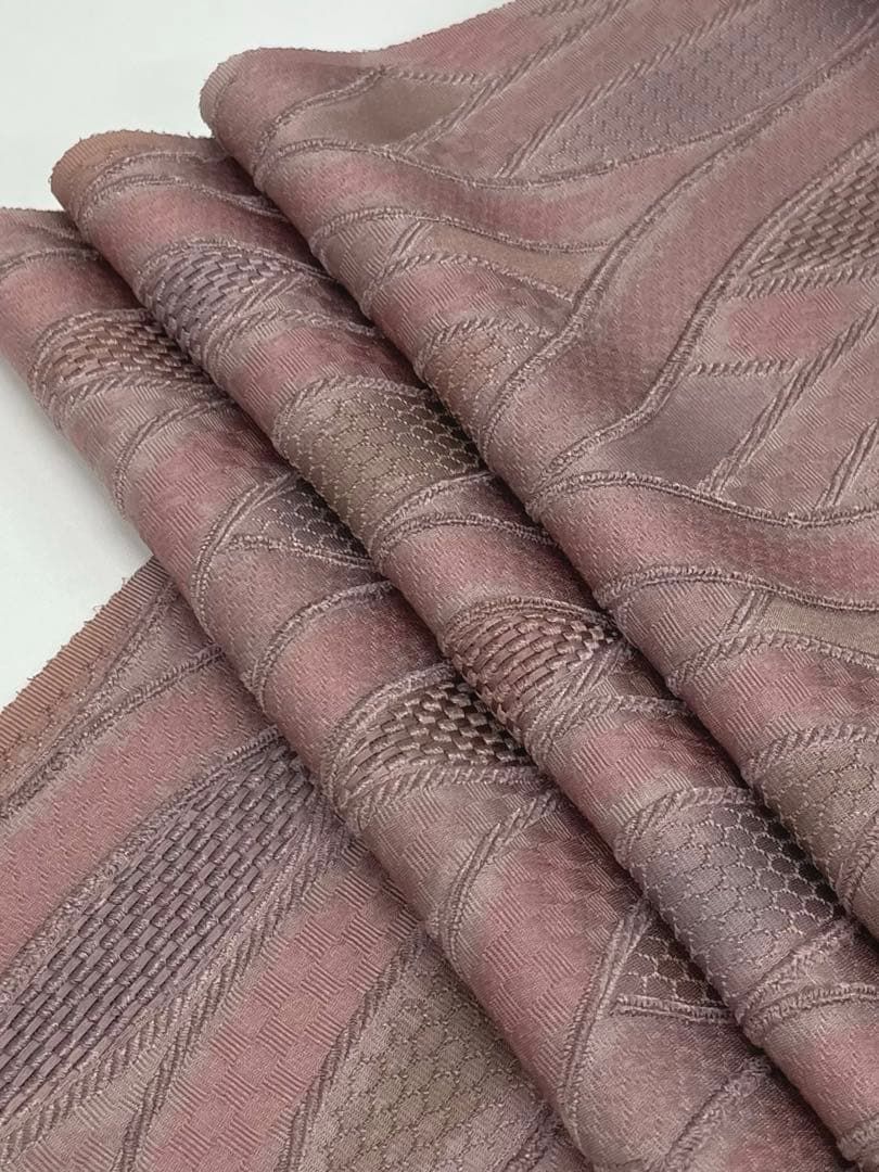 コート地 ふくれ織 紋意匠 手染め 正絹 反物 - メルカリ