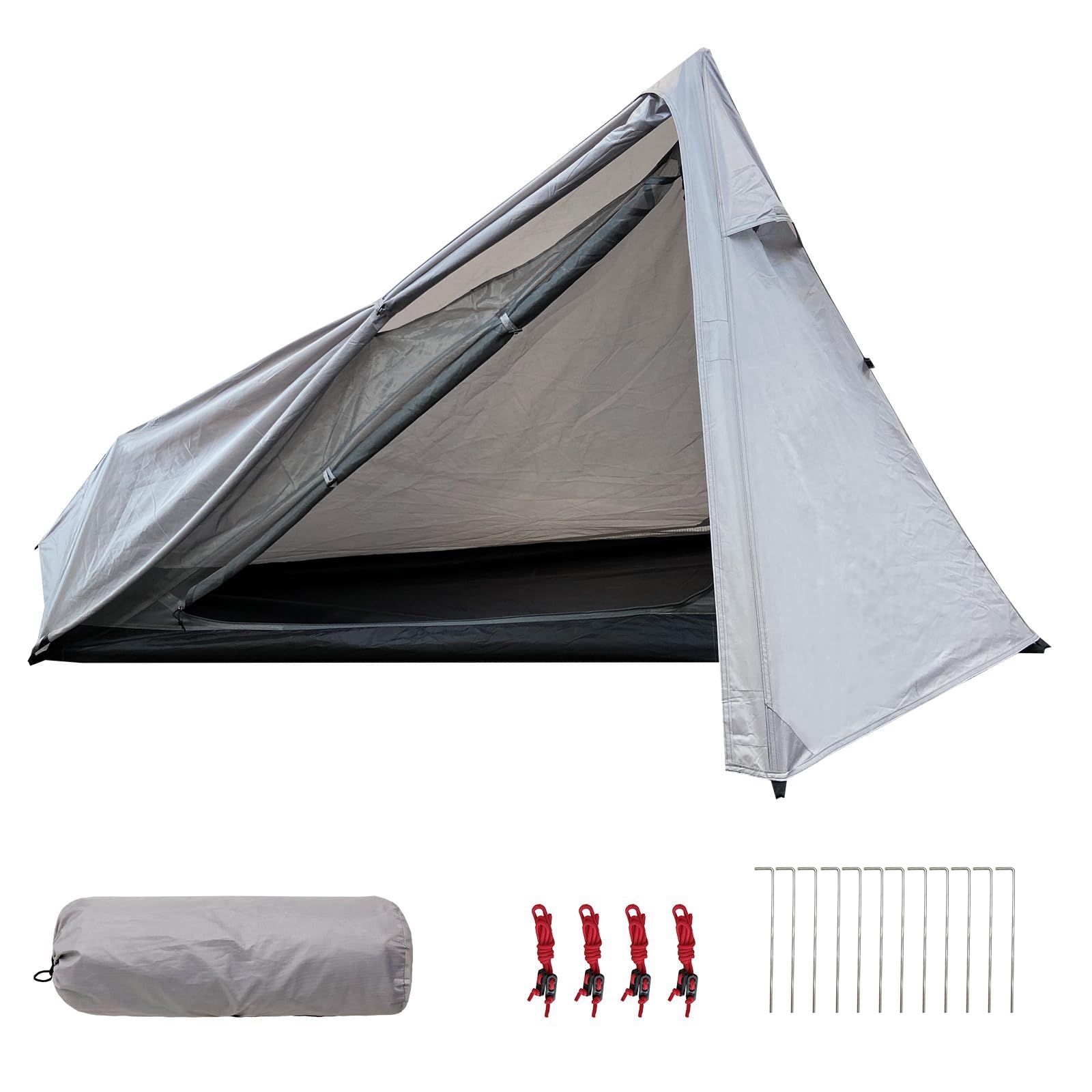 ATEPA テント ソロテント 1-2人用 キャンプテント 二重層 自立式 ATEPA テント ソロテント 1-2人用 キャンプテント 二重層 自立式