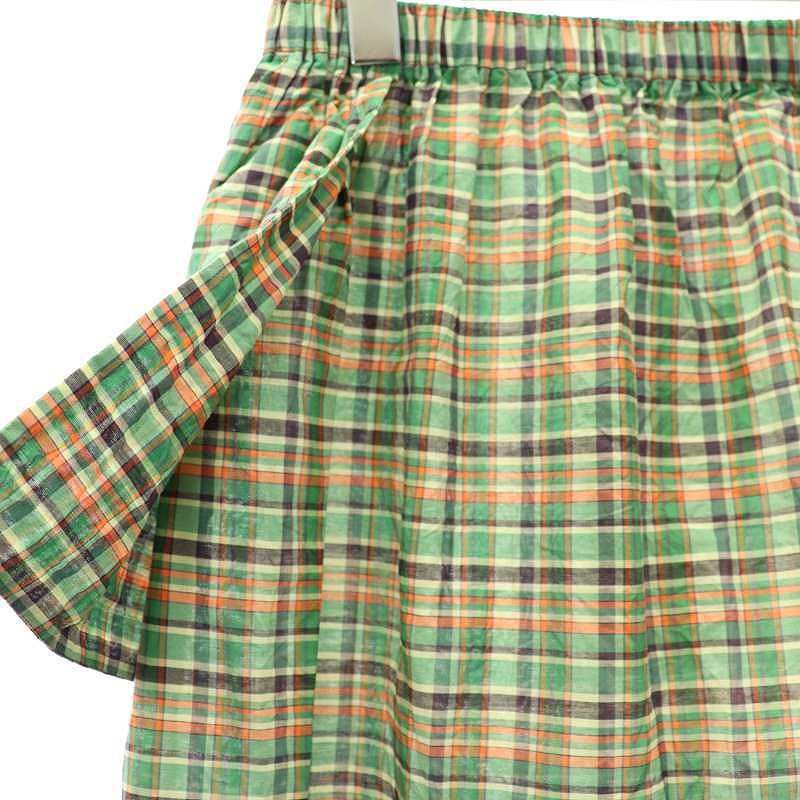 オールドマンズテーラー R&D.M.Co タータンチェックギャザースカート
