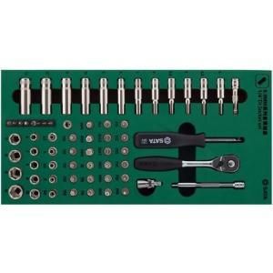 2営業日で発送 SATA 1 4”DRソケットレンチセット 6角タイプ トレー入り 09901 3482
