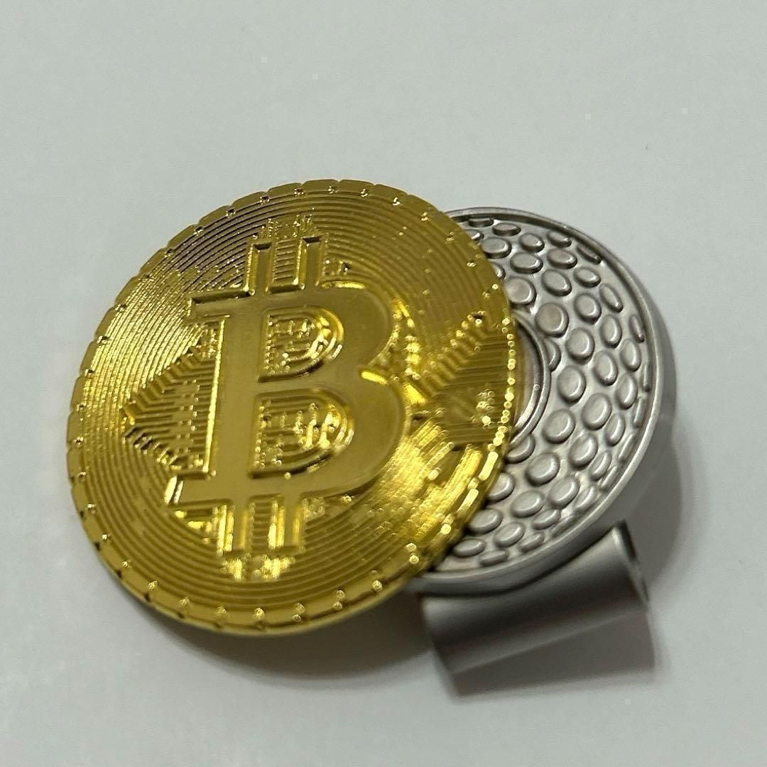 ビットコイン ゴルフ ボールマーカー クリップ 磁石 おもしろ プレゼント マグネット 景品 bitcoin プレゼント コンペ 仮想通貨 置物  インテリア レプリカ