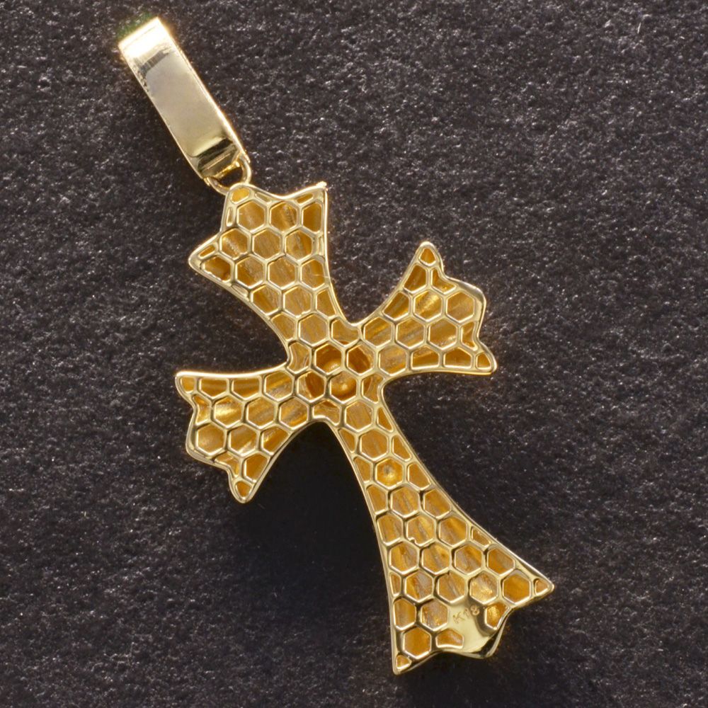 楽天市場】K18 18金 クロス キリスト ホワイトゴールド ペンダント