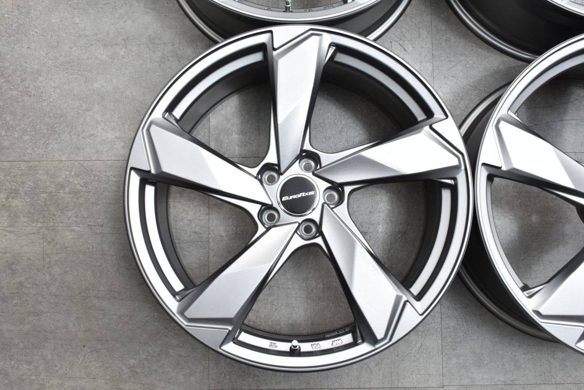 程度良好品 ユーロアクシス クロスエッジ 20in 8.5J 27 PCD112 4本セット 交換用 インチアップ カスタム アウディ 4M Q7 Q8 FFCRYSTALESIA_COM