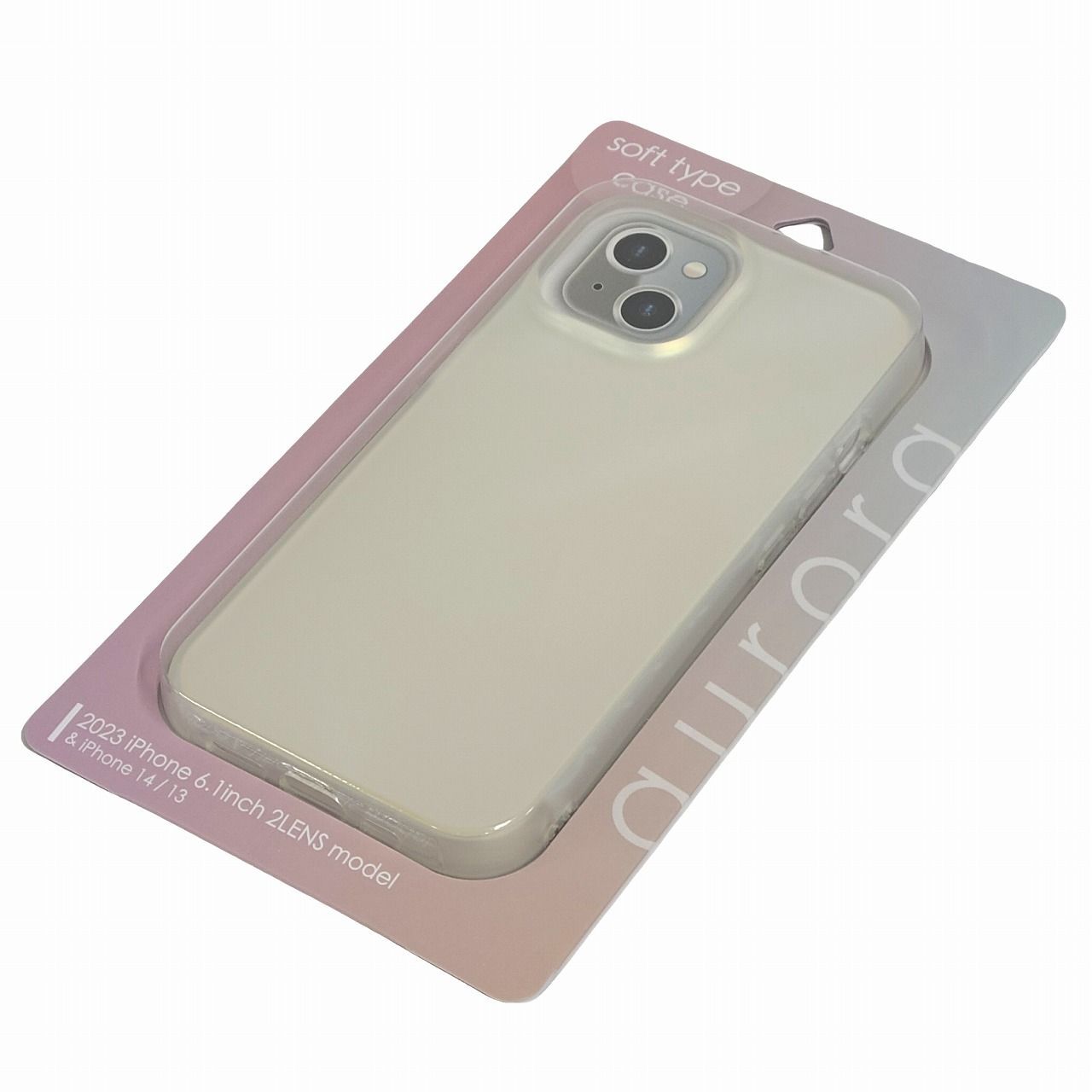 iPhone 15 14 13 対応 ソフトケース マット オーロラ スマホ ケース