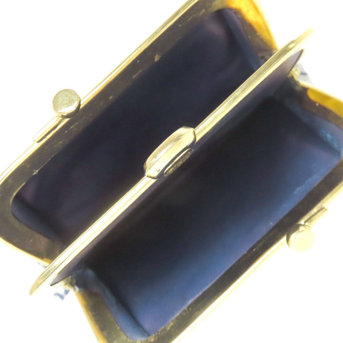 GUCCI グッチ GG がま口財布 アクセサリーポーチ カーフ レディース  