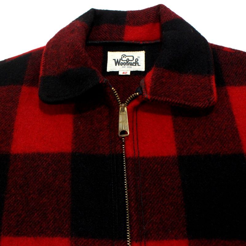 【70sビンテージ】Melton　ウールジャケット　ブロックチェック　XL M☆古着 メルトン MELTON 長袖 ウール ジャケット メンズ 80年代