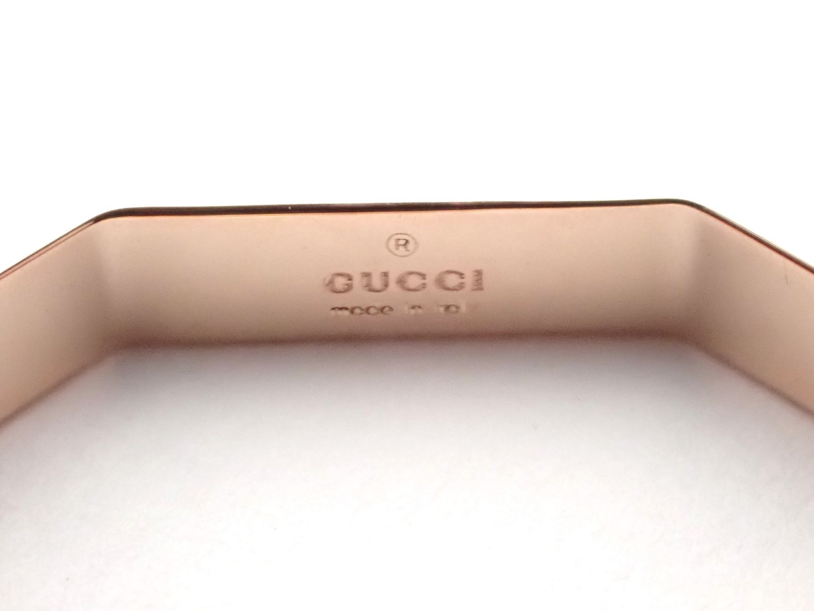 新仕上げ済 GUCCI(グッチ) K18PG オクタゴナルリング ピンクゴールド 3.0g 8.5号