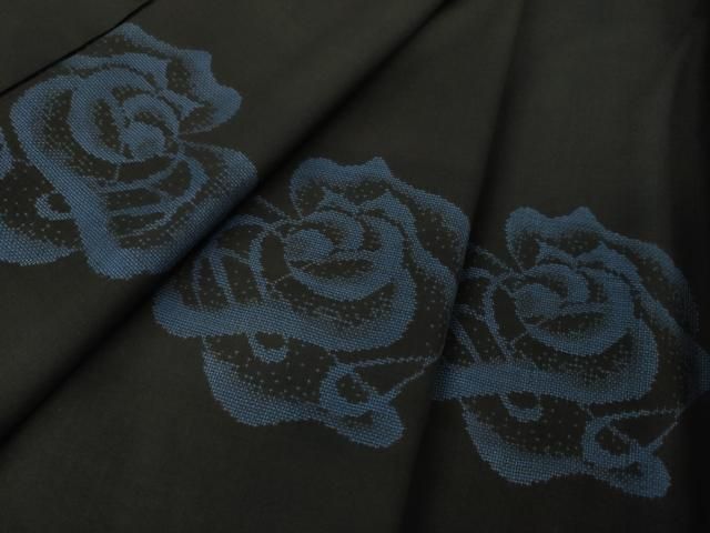 平和屋着物○本場大島紬 9マルキ 地空 舞花文 正絹 逸品 DAAS3040ps  