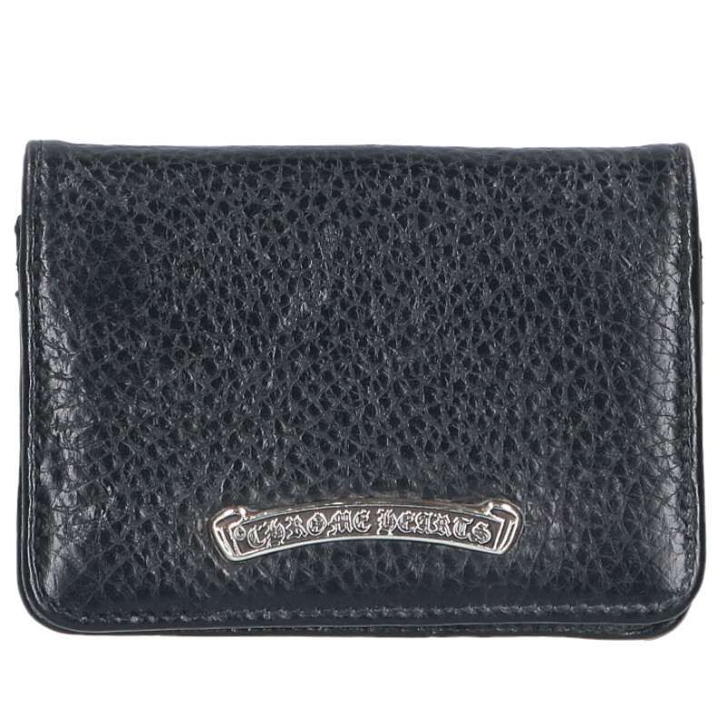 クロムハーツ CRD CSE3PKTWDV1 アーチロゴプレート3ポケットレザーカードケース メンズ