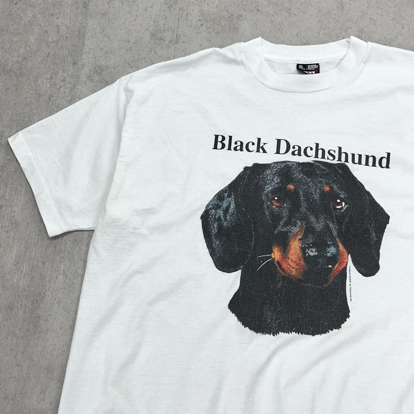 激レア USA製 Black Dachshund ブラック ダックスフンド 黒い犬 