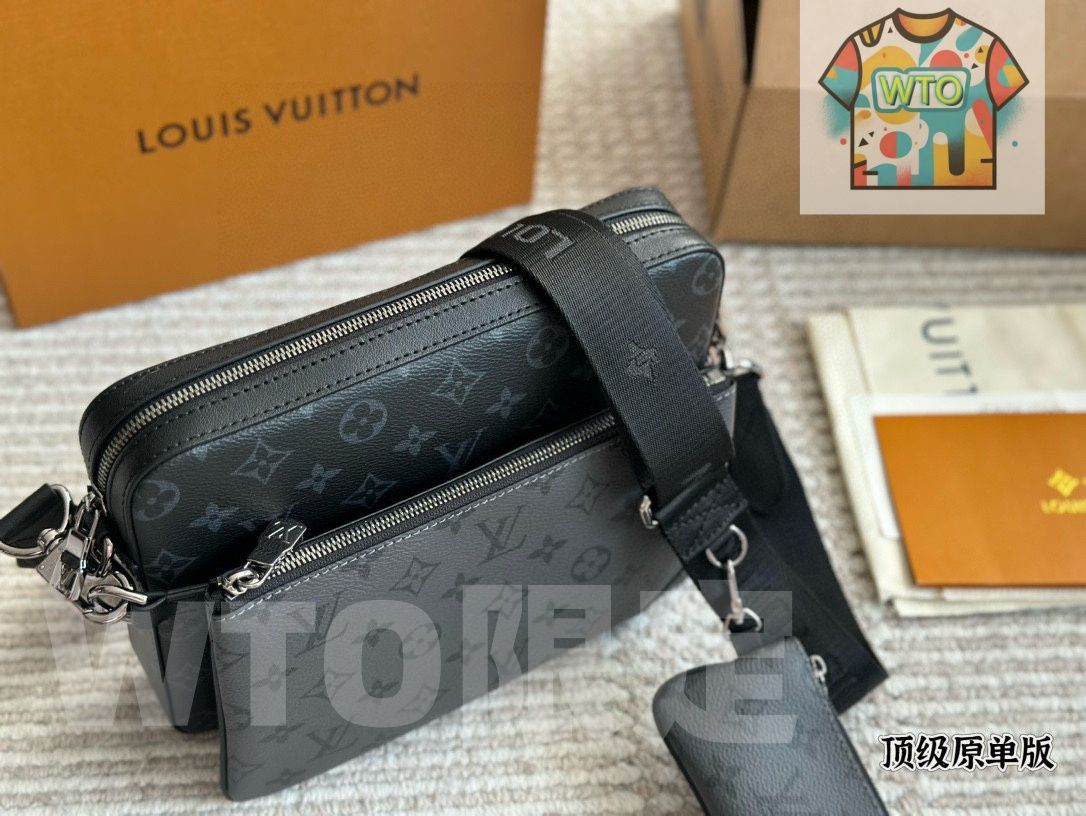 今日 Louis Vuitton ルイ ヴィトン トリオメールバッグメンズシリーズ 分解 デザイン搭載-WTO輸入2