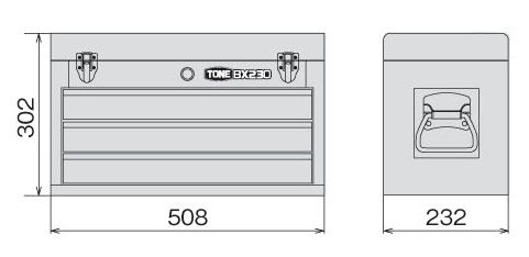 トネ/TONE ツールチェスト シルバー 品番：BX230SV