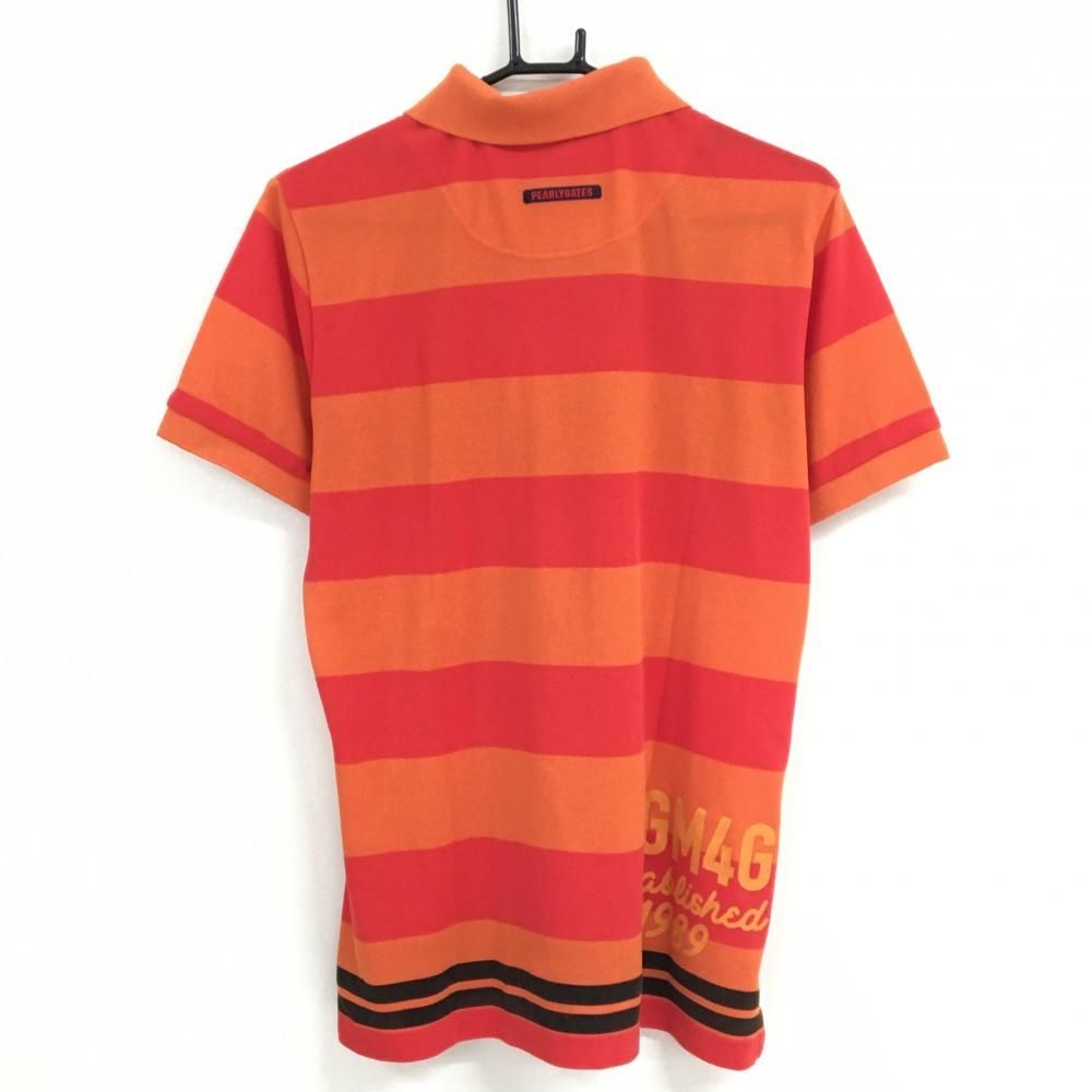 パーリーゲイツ ニコちゃん ポロシャツ 日本製 レッド系 サイズ0 サイズ：6 PEARLY GATES パーリーゲイツ 半袖ポロシャツ ニコ