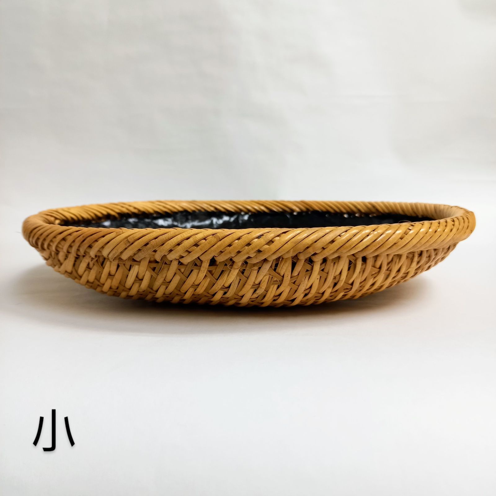 Amazon.co.jp: 510728 茶道具 竹篭師 東竹園斎作 独楽籠炭斗 底